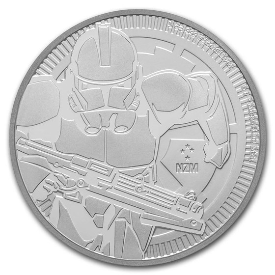 2019 Niue 1 oz Silver $2 Star Wars: Clone Trooper BU 2019 Niue 1 oz Silver $2 Star Wars: Clone Trooper BU